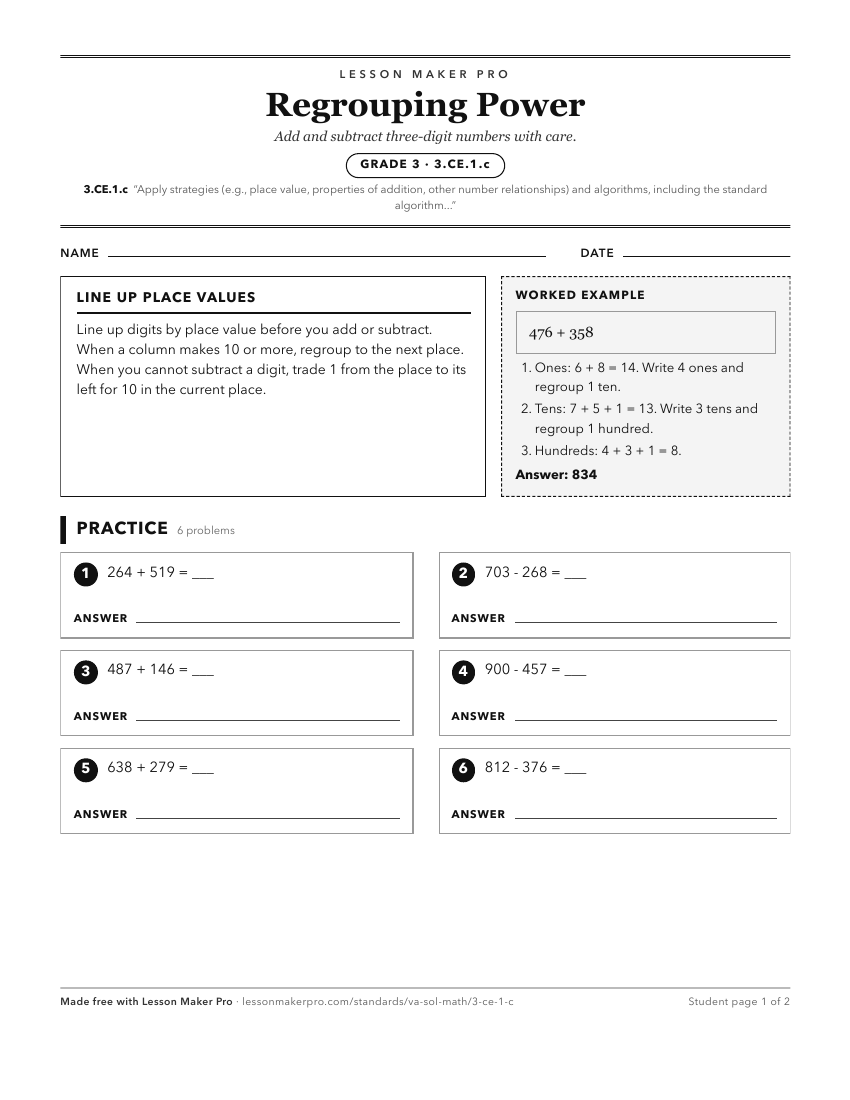 Preview of the 3.CE.1.c printable worksheet