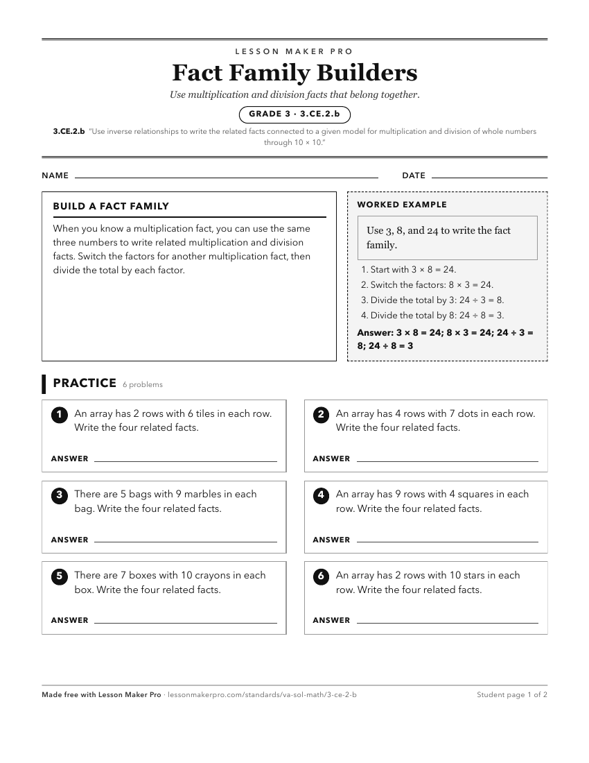Preview of the 3.CE.2.b printable worksheet