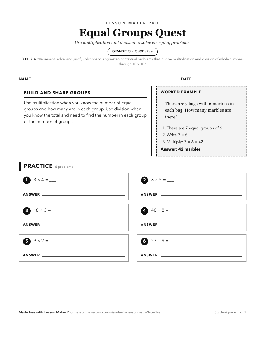 Preview of the 3.CE.2.e printable worksheet