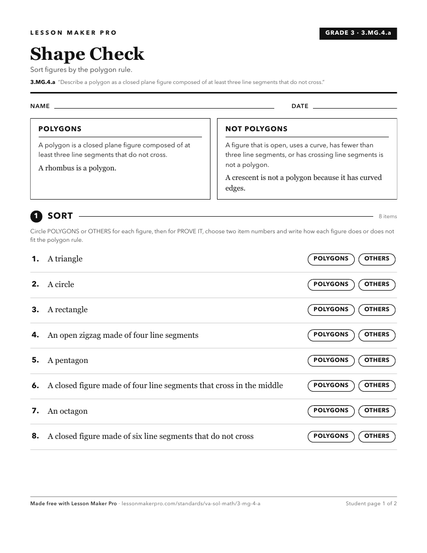 Preview of the 3.MG.4.a printable worksheet