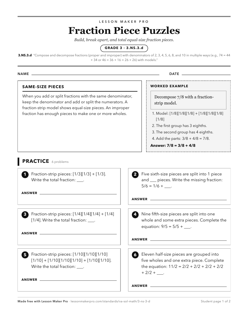 Preview of the 3.NS.3.d printable worksheet