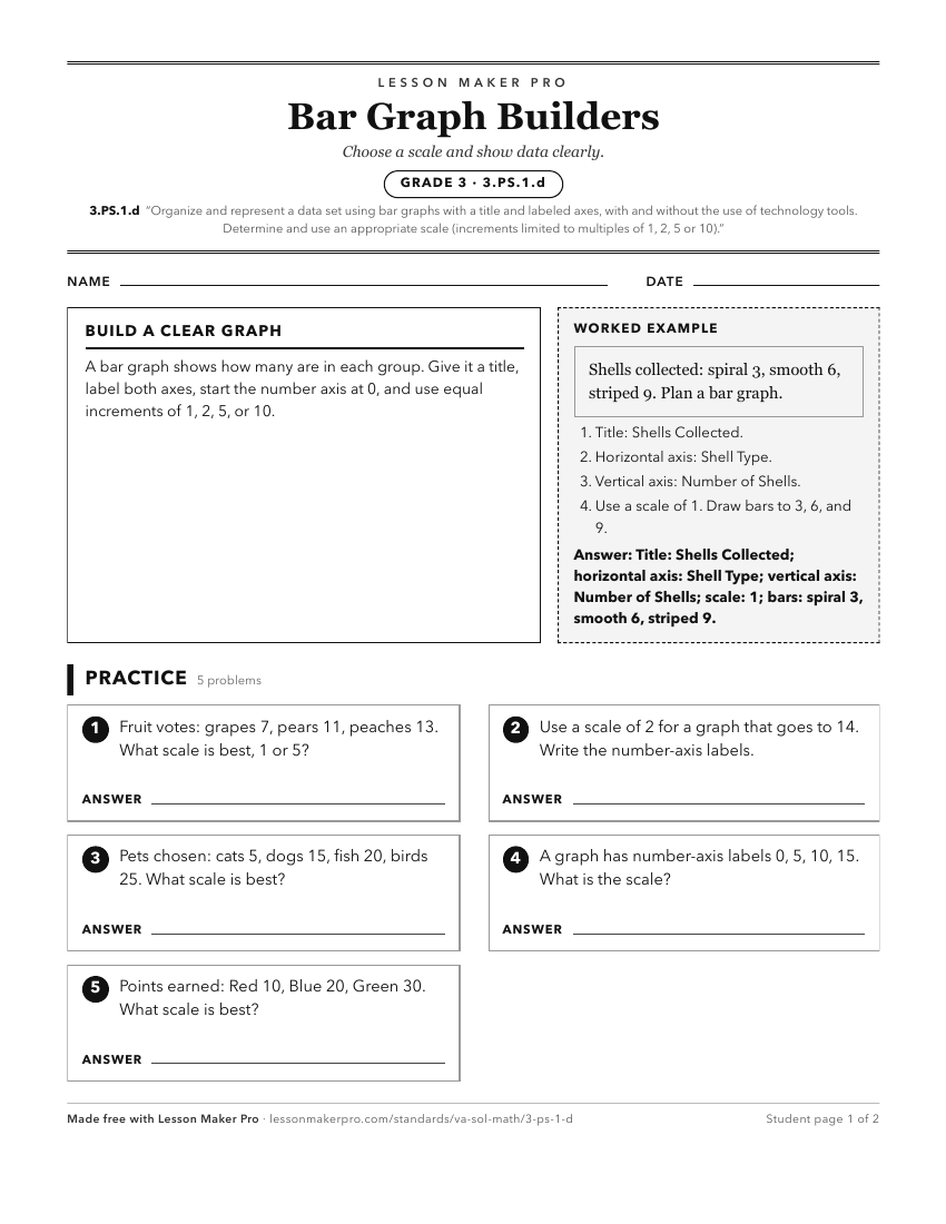 Preview of the 3.PS.1.d printable worksheet