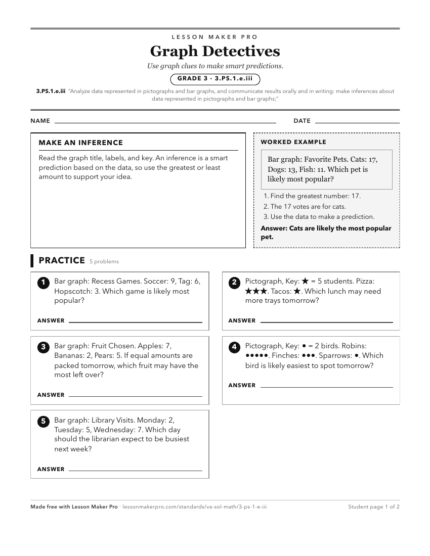 Preview of the 3.PS.1.e.iii printable worksheet
