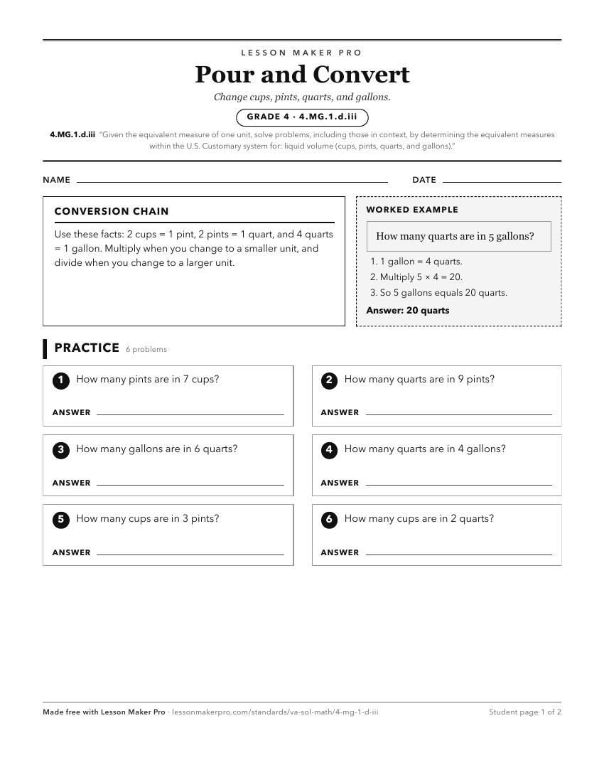 Preview of the 4.MG.1.d.iii printable worksheet