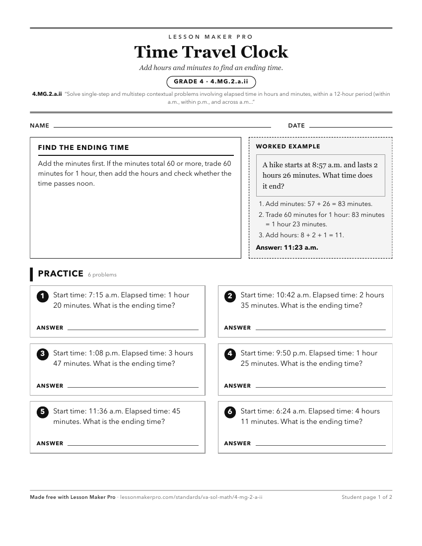Preview of the 4.MG.2.a.ii printable worksheet