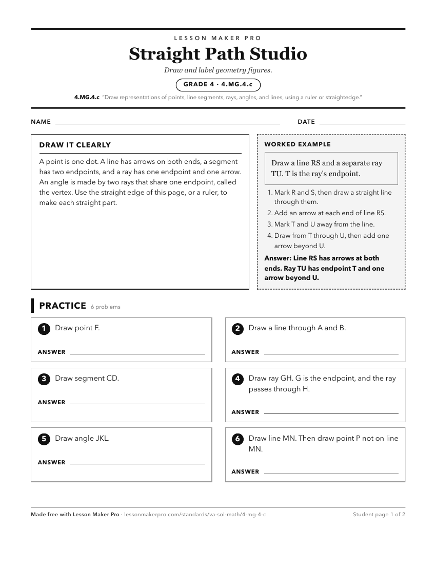 Preview of the 4.MG.4.c printable worksheet