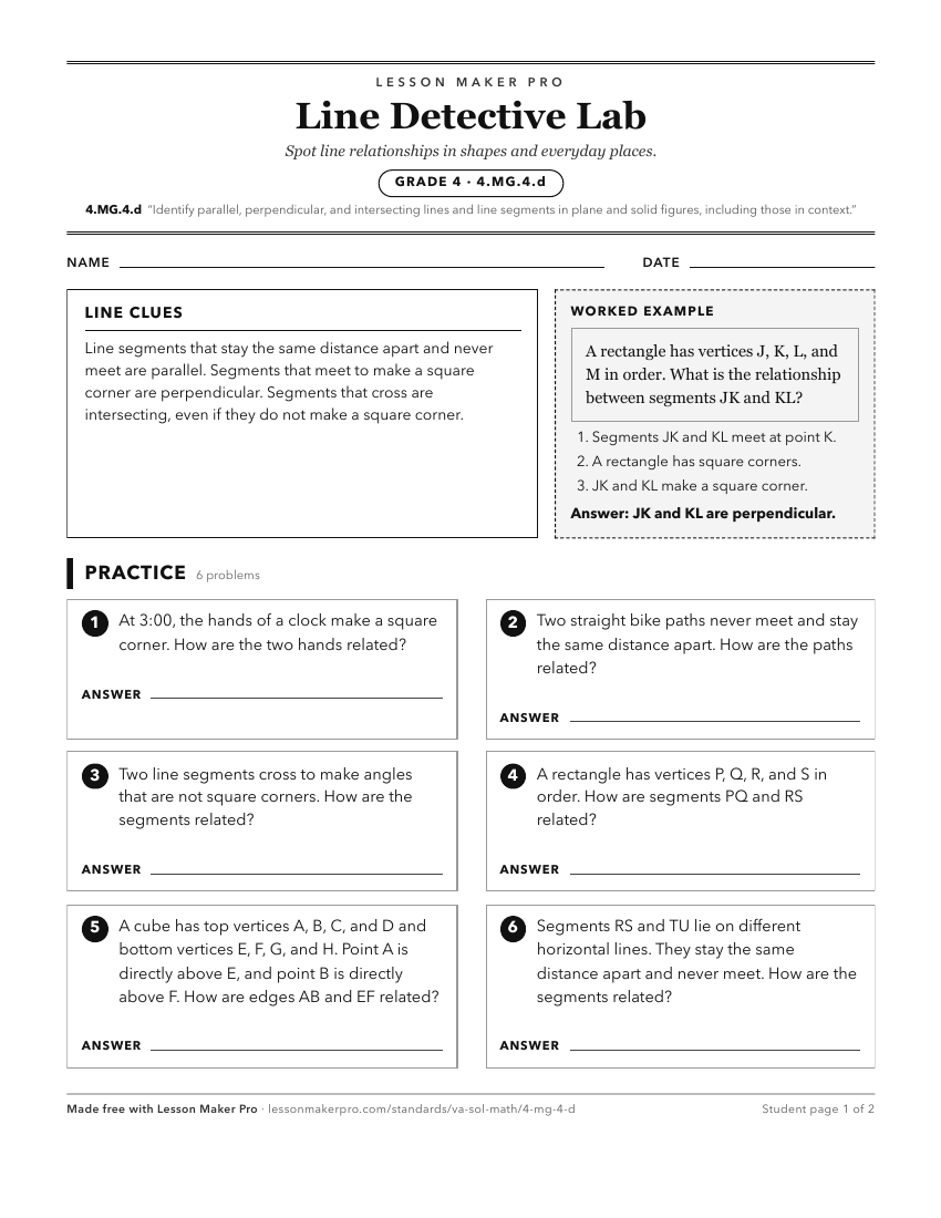 Preview of the 4.MG.4.d printable worksheet