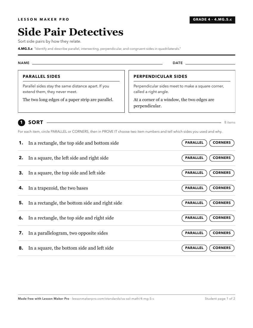 Preview of the 4.MG.5.c printable worksheet