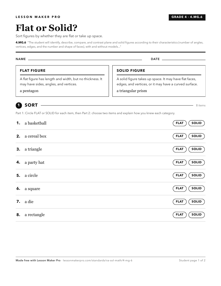 Preview of the 4.MG.6 printable worksheet