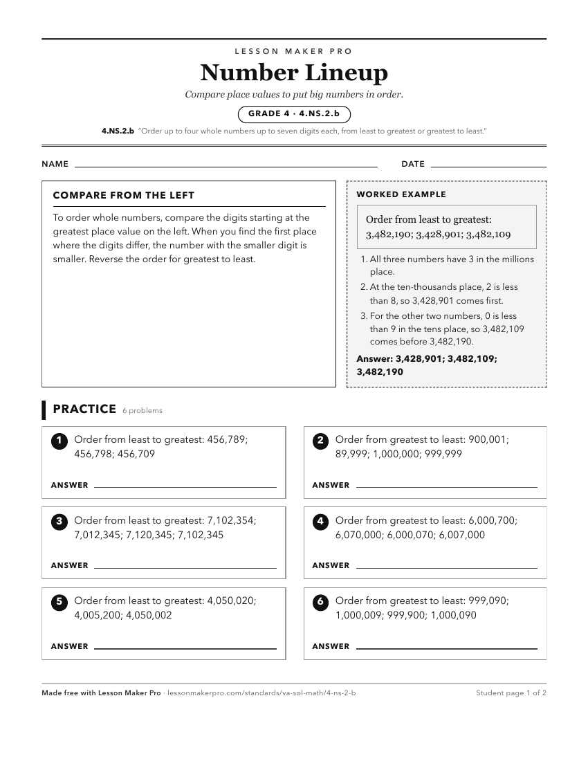 Preview of the 4.NS.2.b printable worksheet