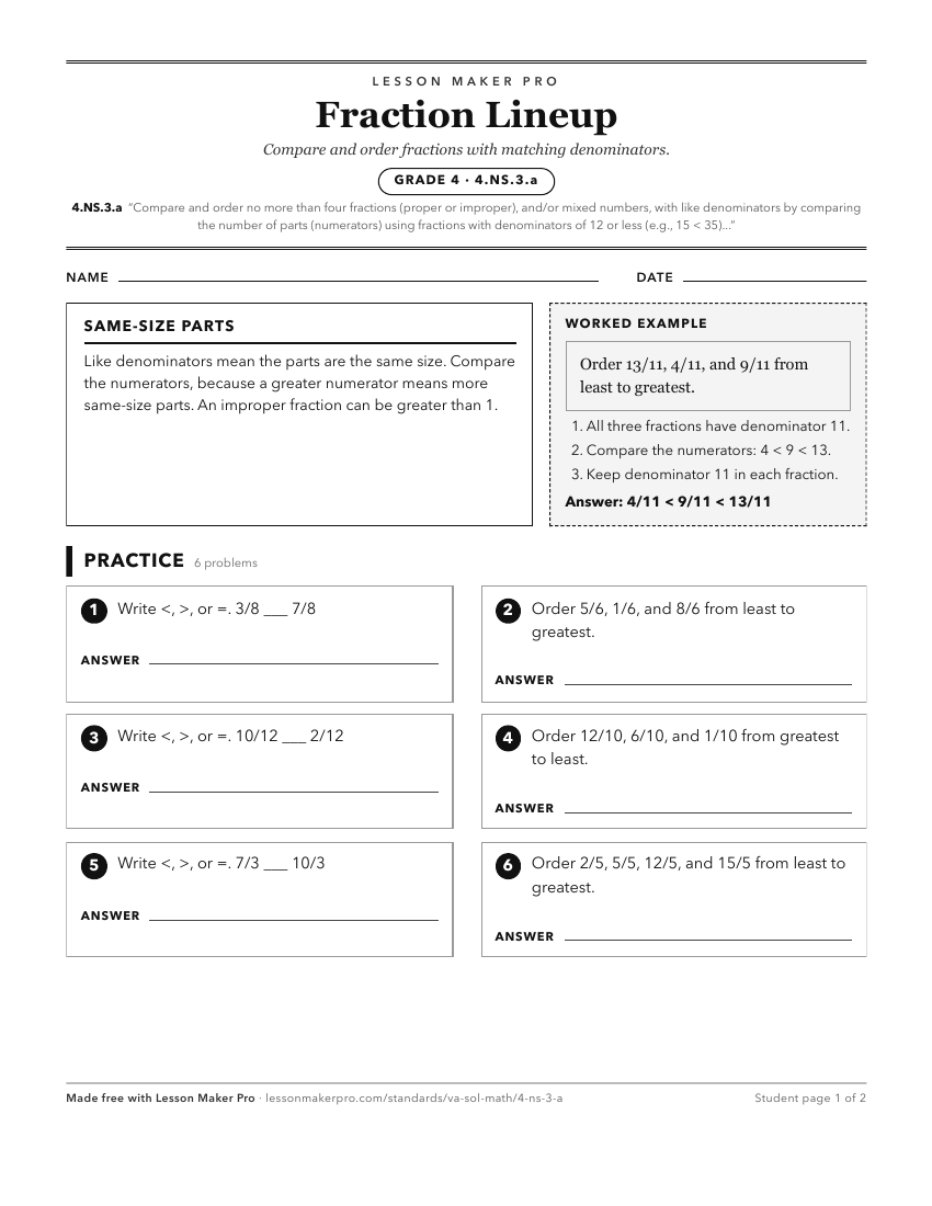 Preview of the 4.NS.3.a printable worksheet