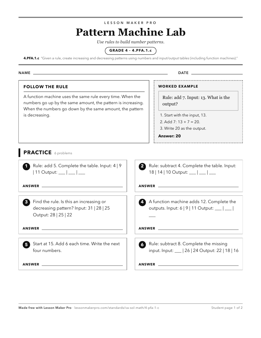 Preview of the 4.PFA.1.c printable worksheet