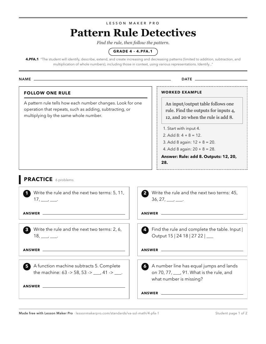Preview of the 4.PFA.1 printable worksheet