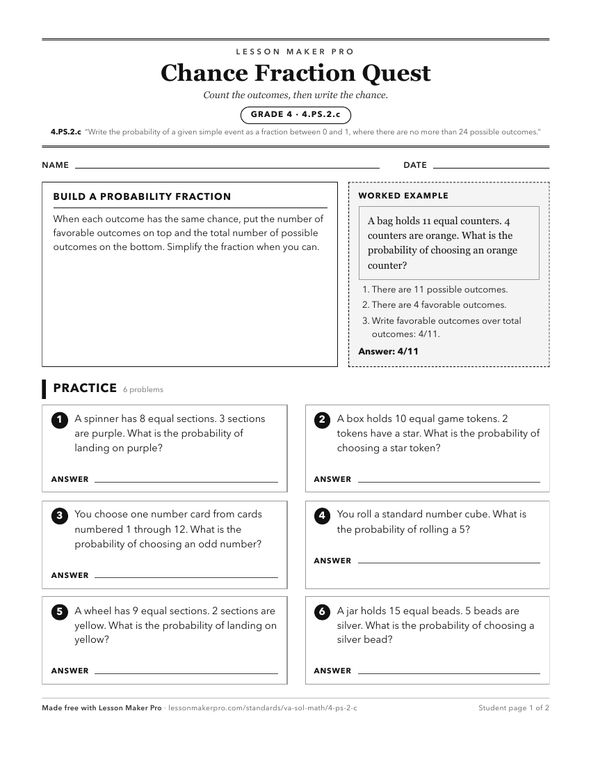 Preview of the 4.PS.2.c printable worksheet