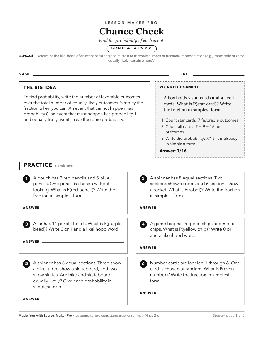 Preview of the 4.PS.2.d printable worksheet