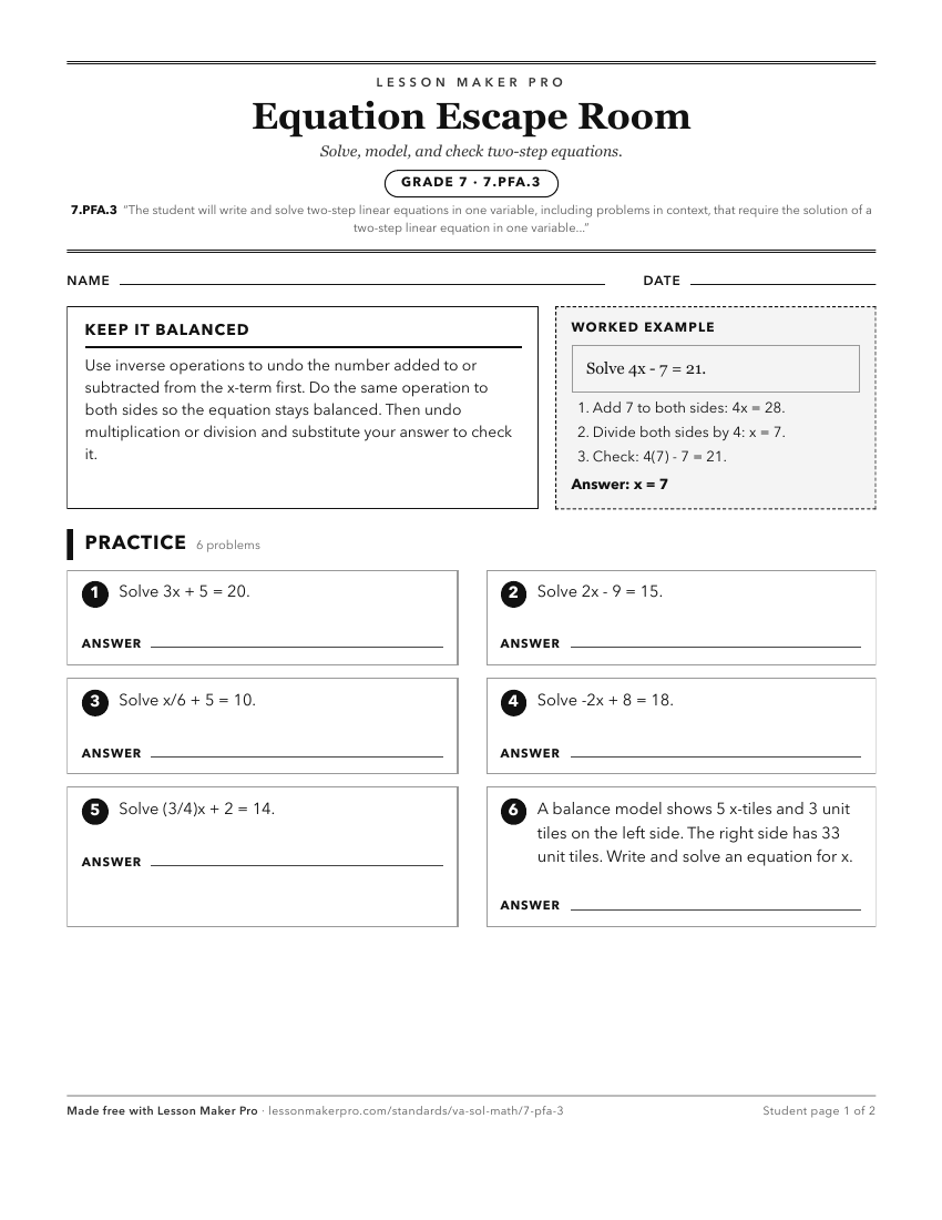 Preview of the 7.PFA.3 printable worksheet