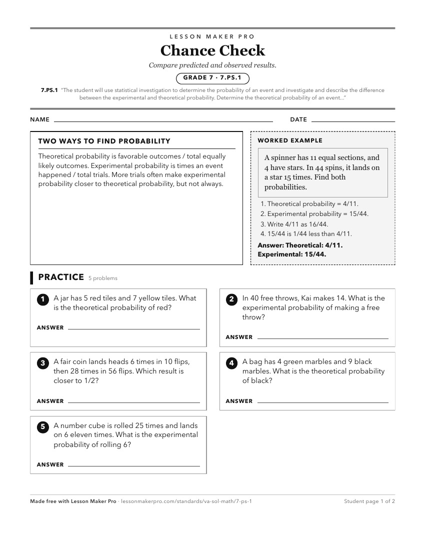 Preview of the 7.PS.1 printable worksheet