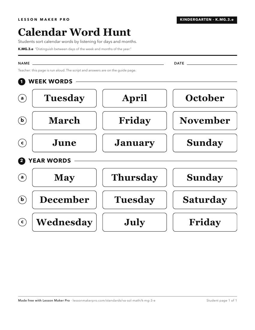 Preview of the K.MG.3.e printable worksheet