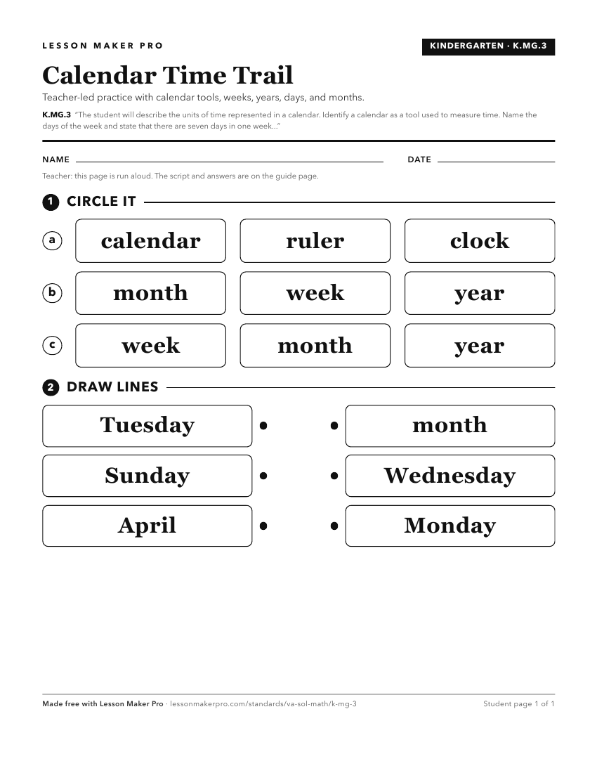Preview of the K.MG.3 printable worksheet