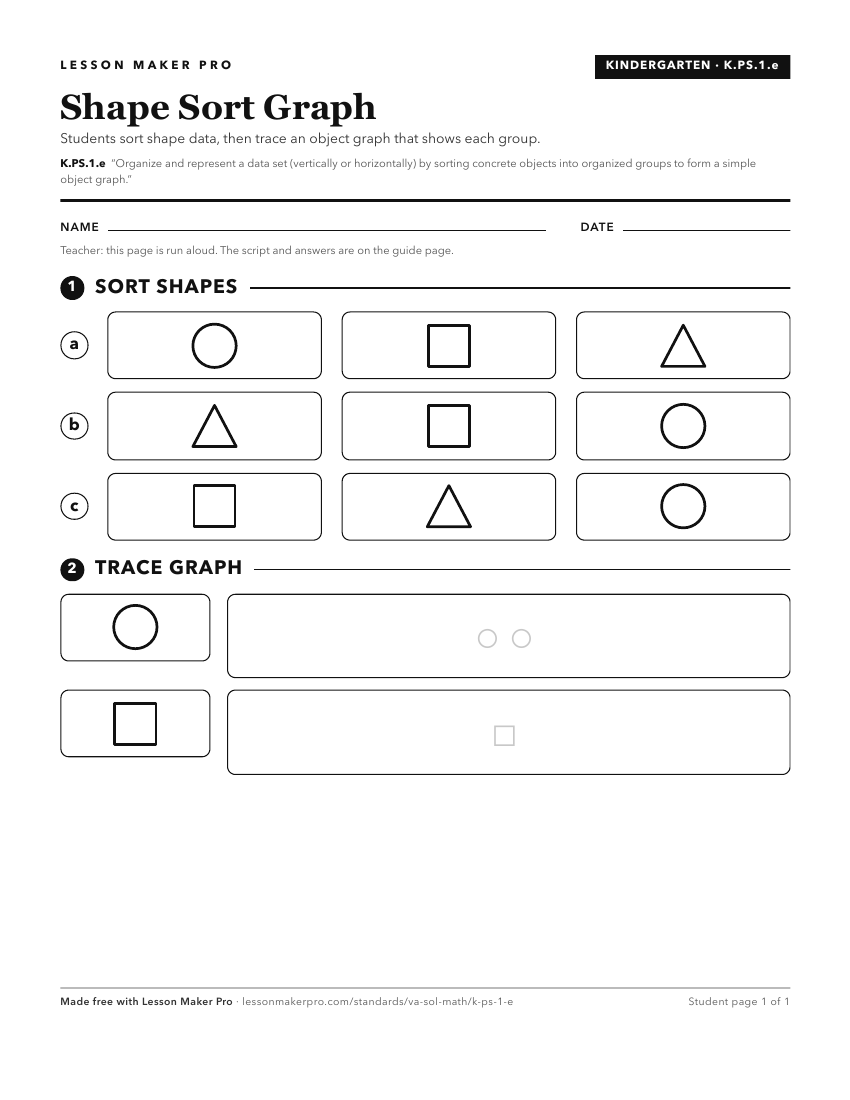 Preview of the K.PS.1.e printable worksheet