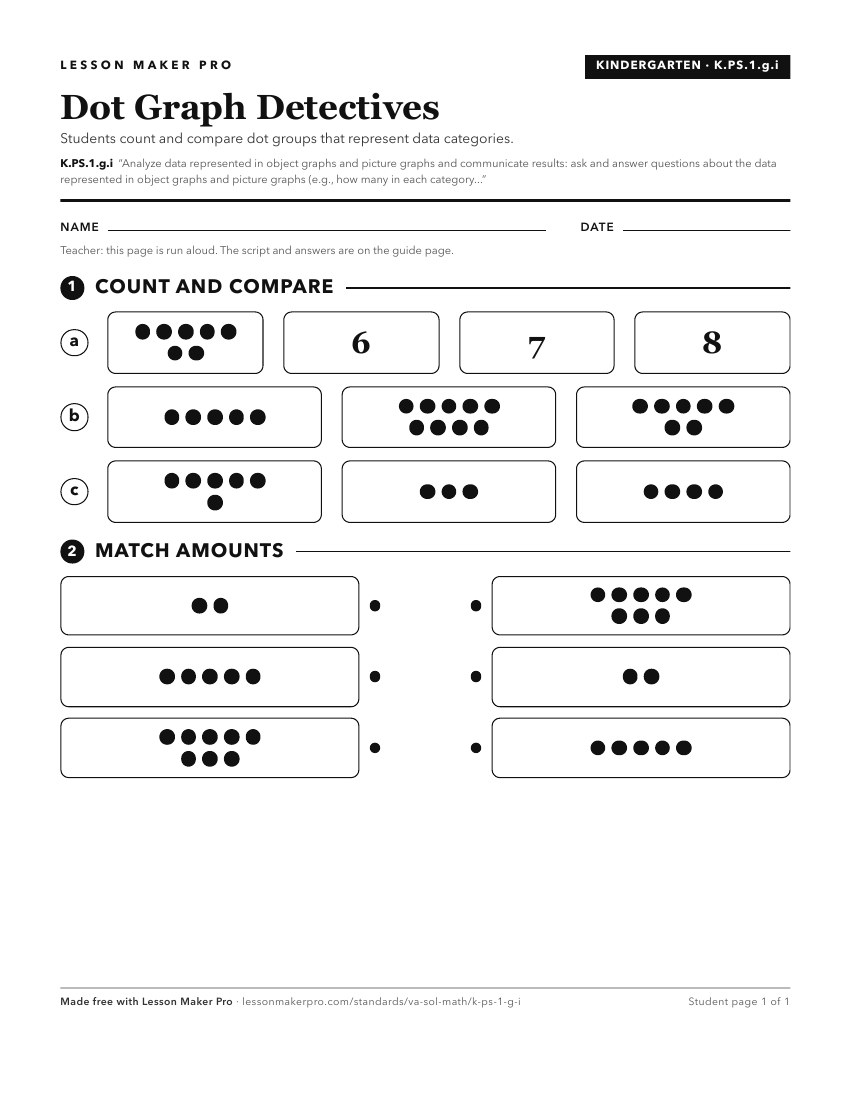 Preview of the K.PS.1.g.i printable worksheet