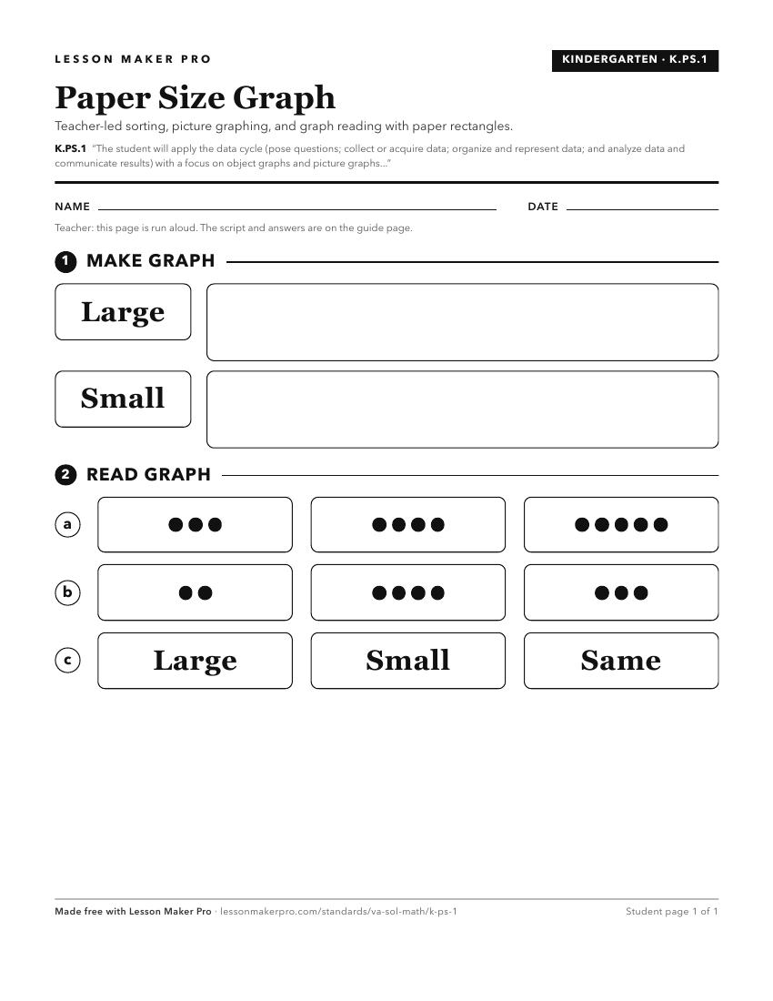Preview of the K.PS.1 printable worksheet
