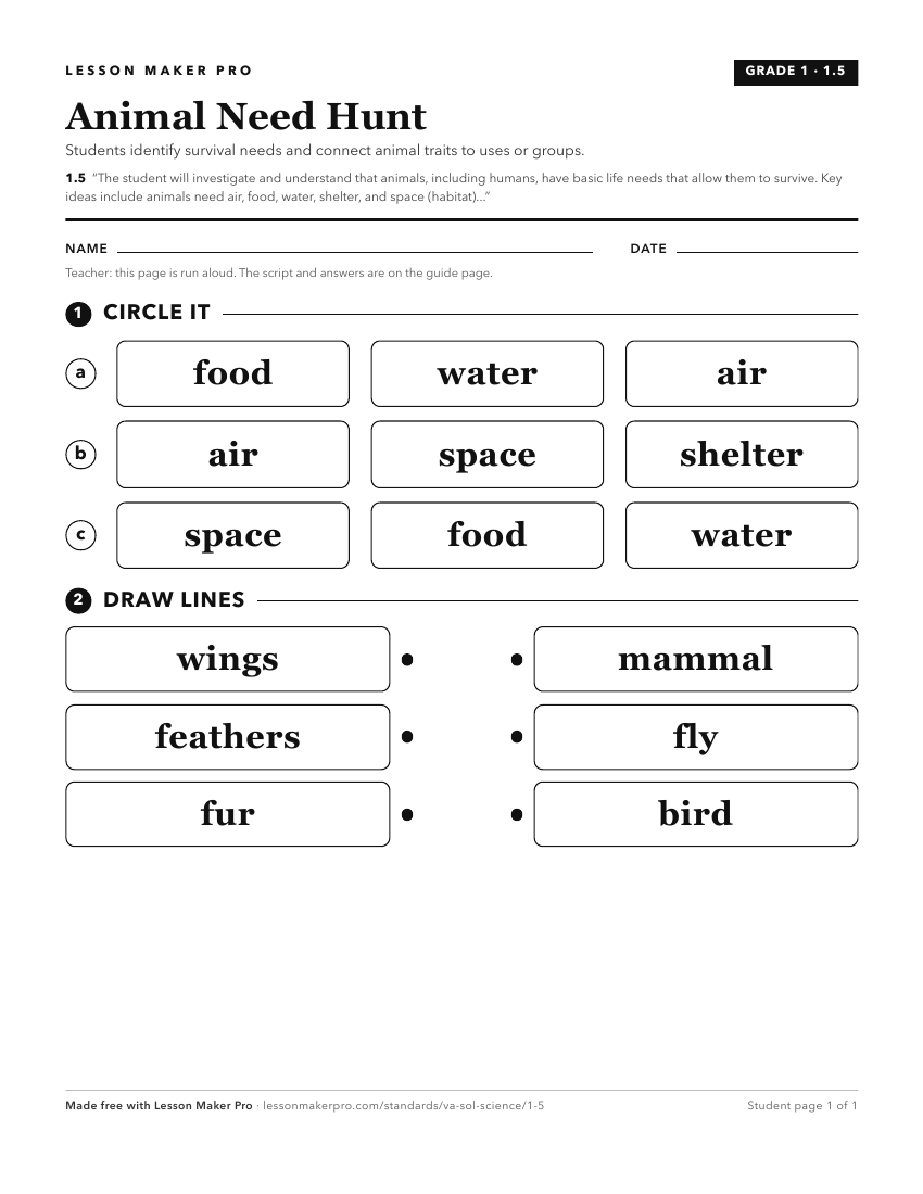 Preview of the 1.5 printable worksheet