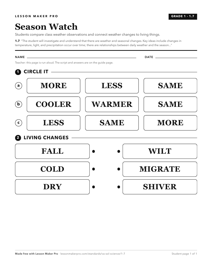 Preview of the 1.7 printable worksheet