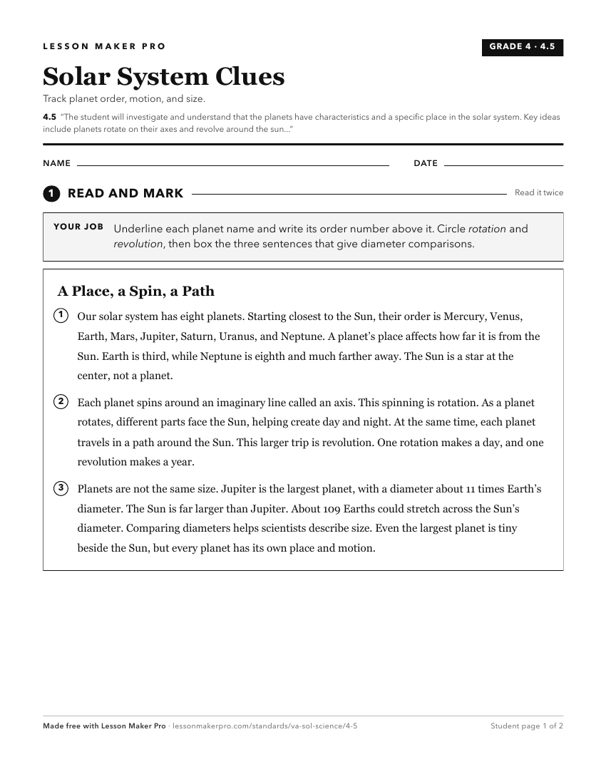 Preview of the 4.5 printable worksheet