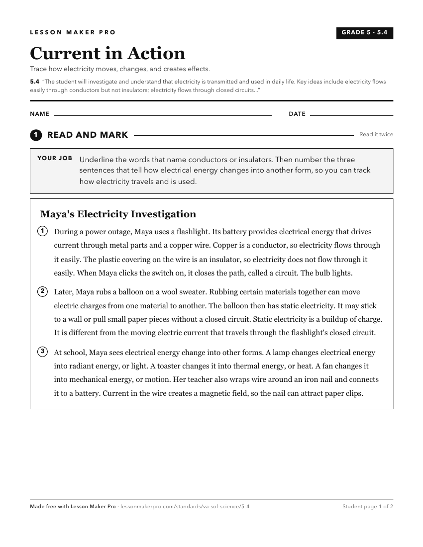 Preview of the 5.4 printable worksheet
