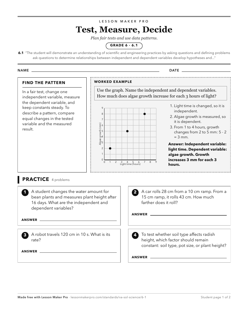 Preview of the 6.1 printable worksheet