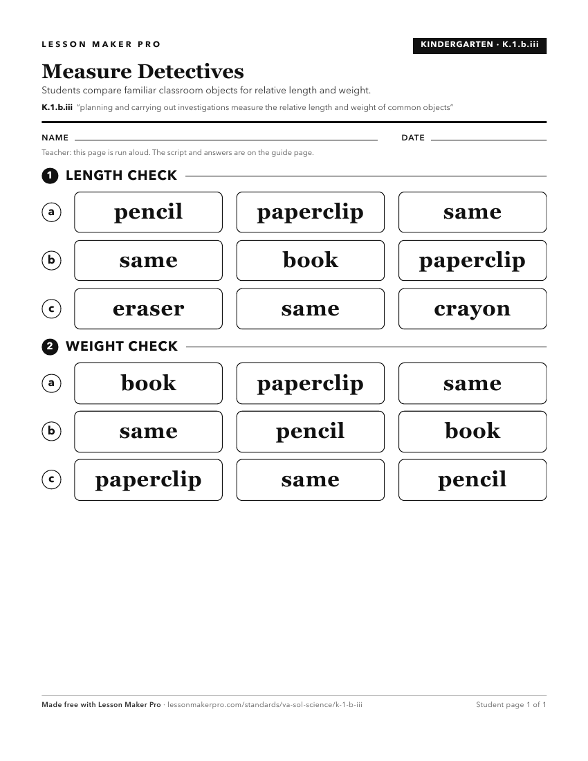 Preview of the K.1.b.iii printable worksheet