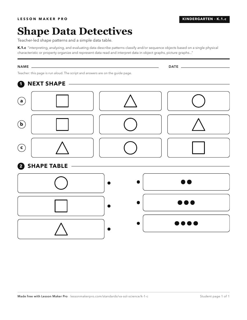 Preview of the K.1.c printable worksheet