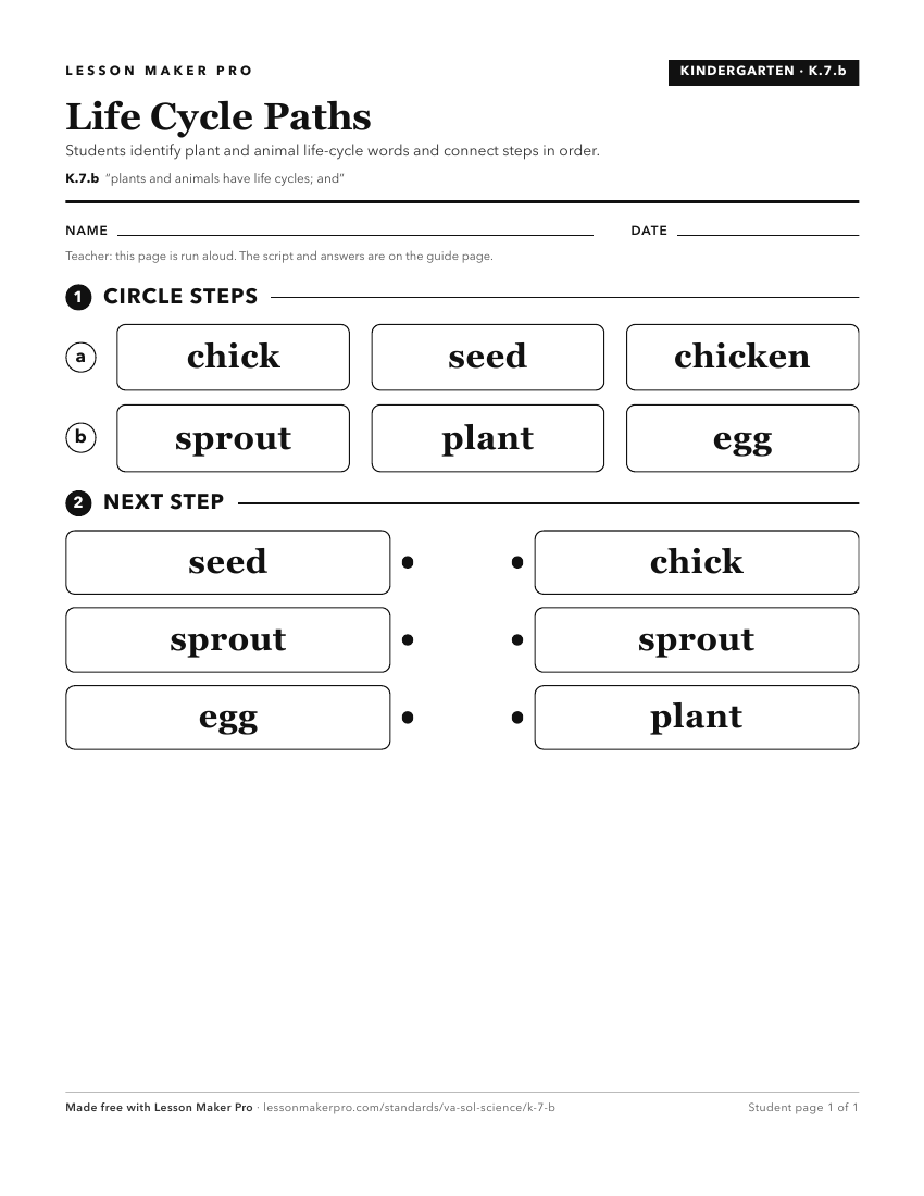 Preview of the K.7.b printable worksheet