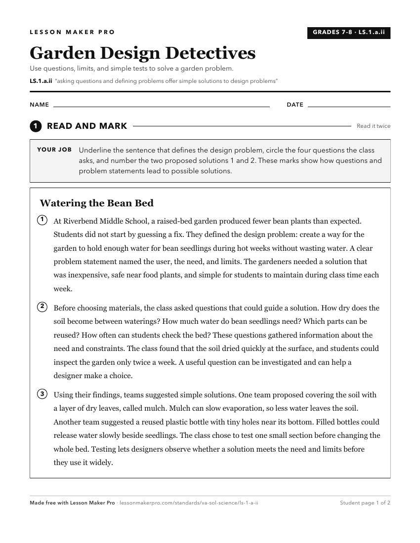 Preview of the LS.1.a.ii printable worksheet