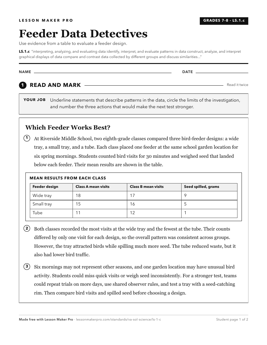 Preview of the LS.1.c printable worksheet